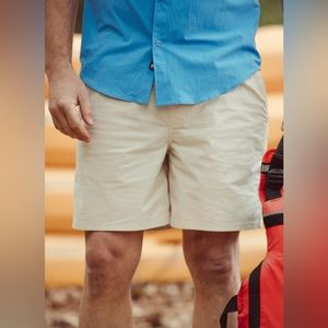 Mountain khaki men’s Poplin deck shorts 36/8 dry-fit front and back pockets